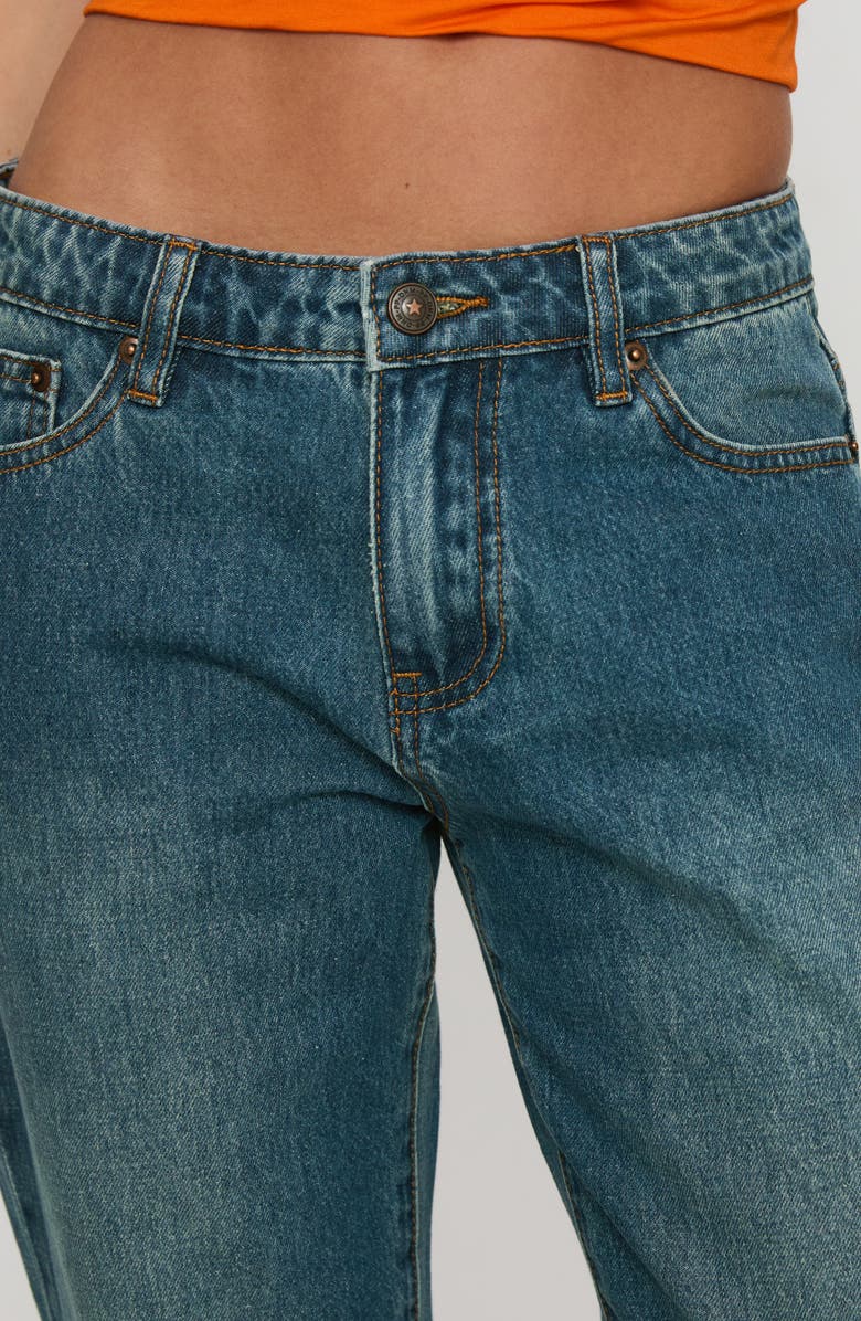 Princess Polly Toros Cuffed Low Rise Wide Leg Jeans, Alternate, color, 