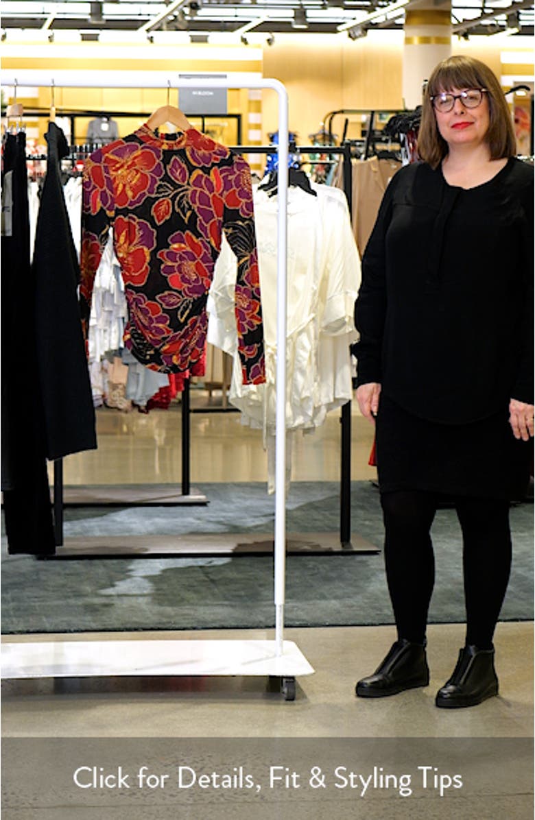 Shiny Chita Print Jersey Top, sales video thumbnail