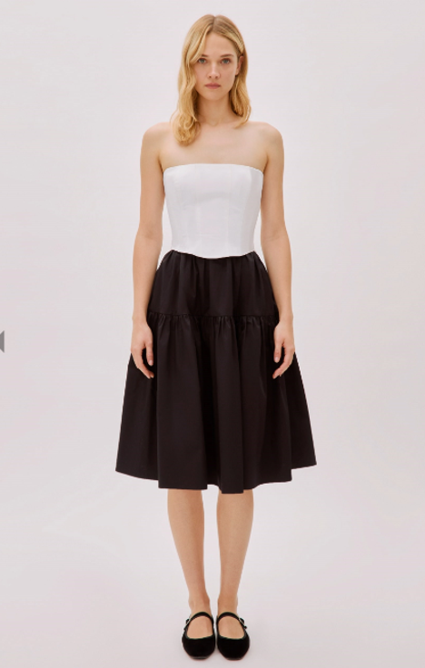 Daria Cotton Strapless Dress