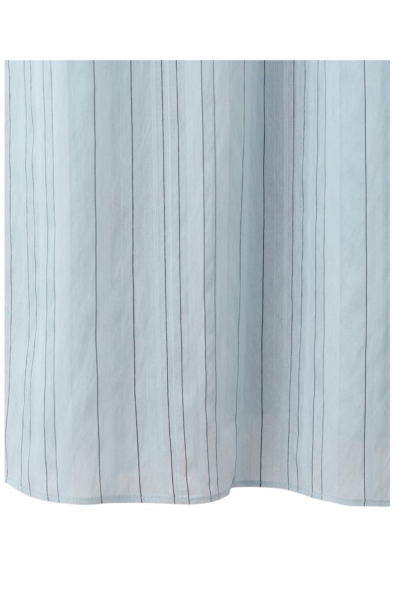 Striped Gathered Dress, Alternate, color, SKY BLUE
