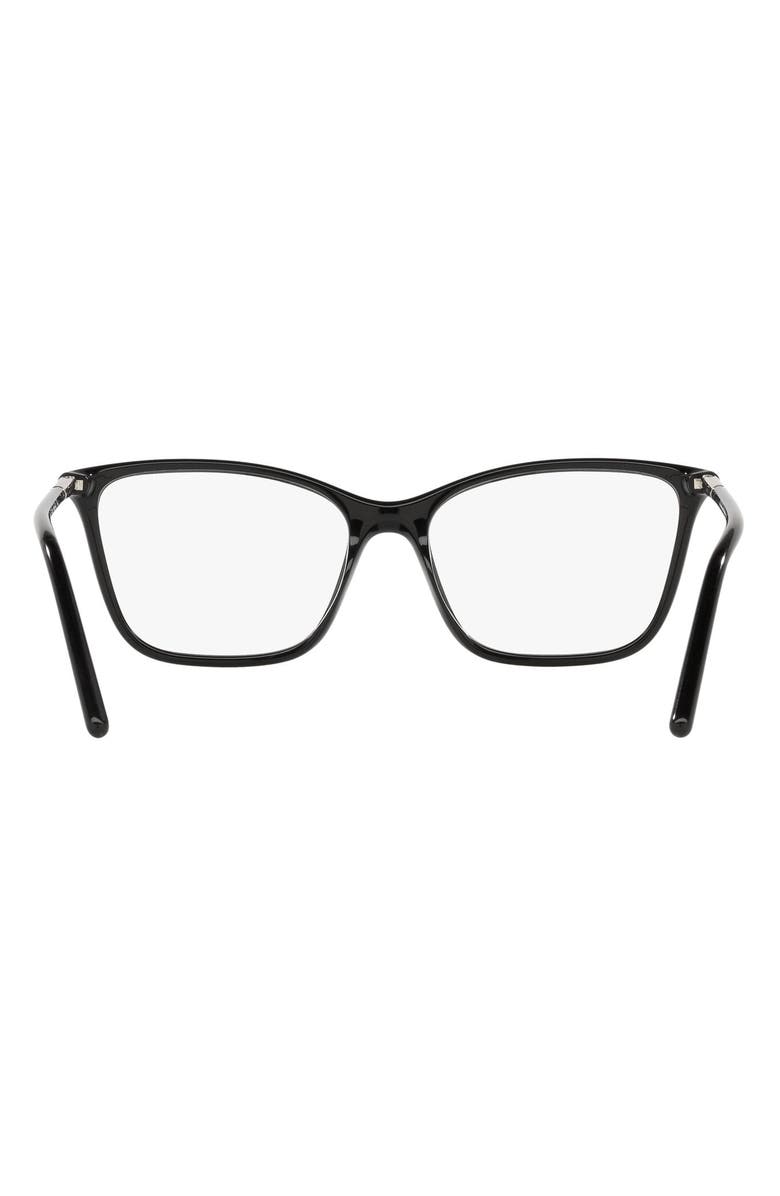 Prada 55mm Rectangular Optical Glasses, Alternate, color,