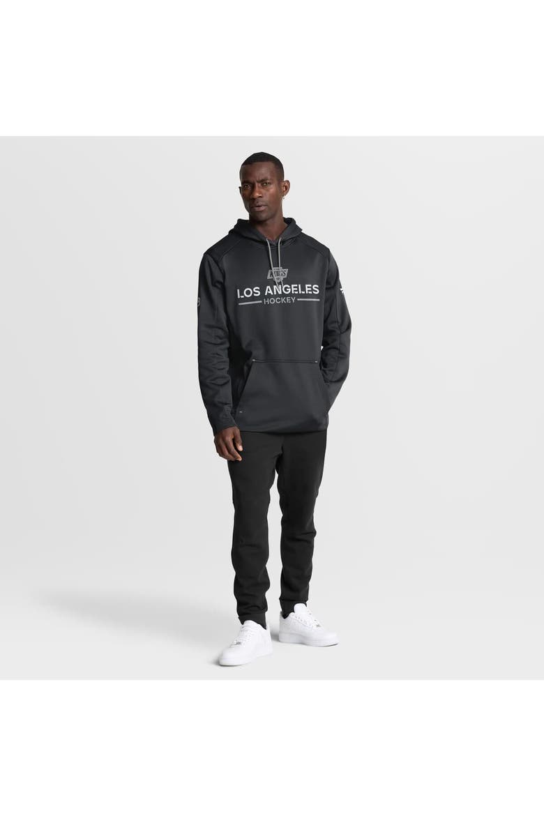 Men's Fanatics Black Los Angeles Kings Authentic Pro Rink Hoodie, Alternate, color, Black