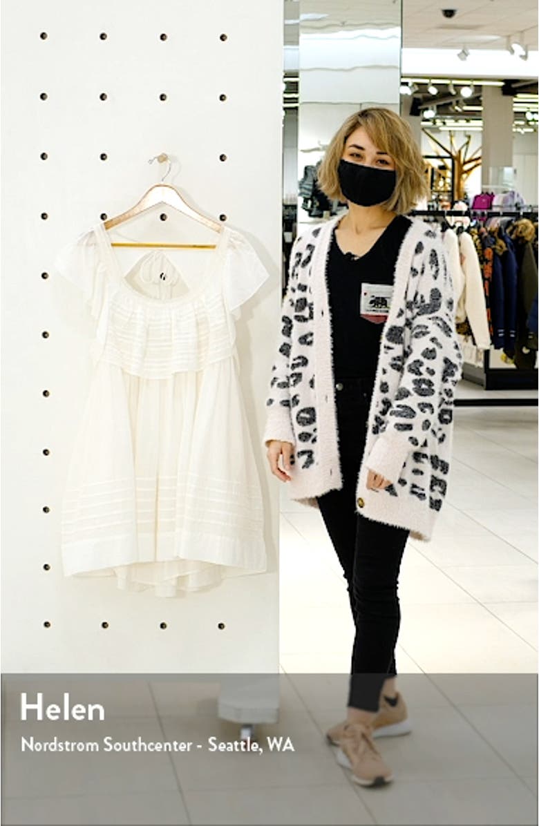 Hailey Ruffle Babydoll Minidress, sales video thumbnail