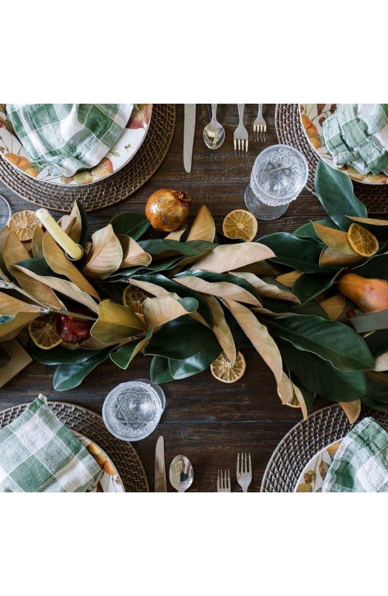 CG Hunter 9' Faux Green Magnolia Leaf Garland, Alternate, color,