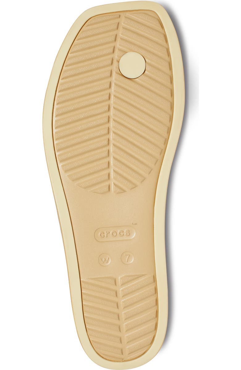 CROCS Miami Metallic Toe Loop Sandal, Alternate, color, Gold