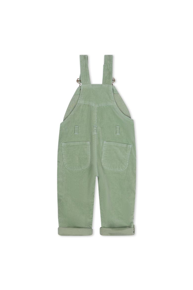 Corduroy Overalls, Alternate, color, Sage