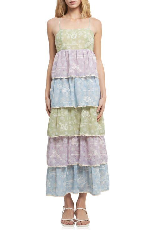 Floral Tiered Maxi Dress