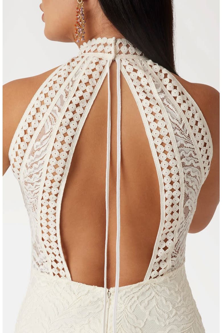 Liza Open Stitch Maxi Dress, Alternate, color, WHITE