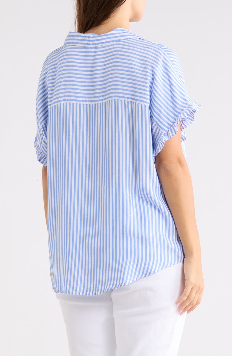 beachlunchlounge Evony Stripe Top, Alternate, color, Blue Ice
