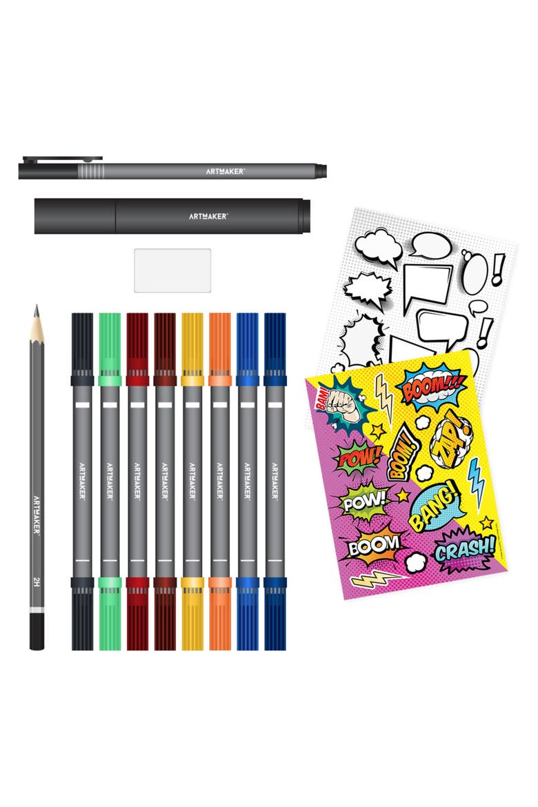 How to Draw Comic Art, Complete Starter Kit, Studio Set, Adults, Alternate, color, Multicolored
