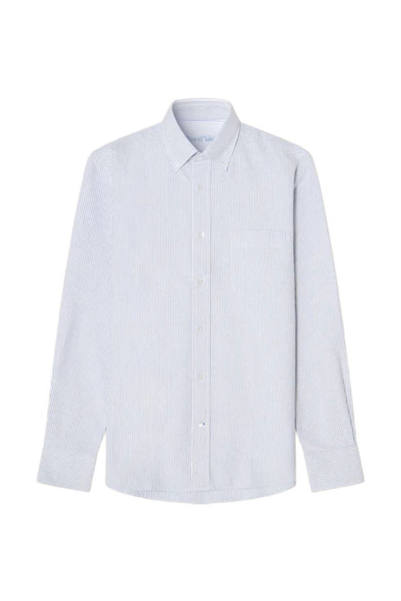 Harrison Button Down Oxford Shirt, Main, color, Blue Stripe