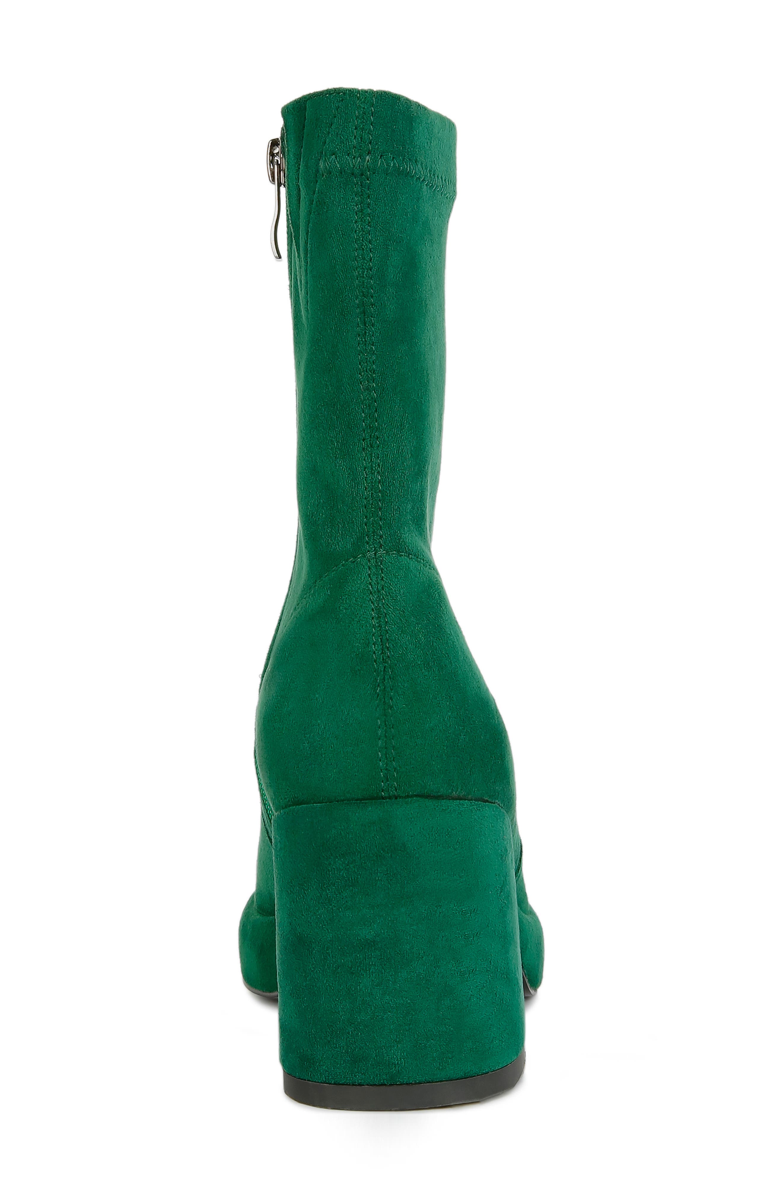Rag & Co Two Cubes Bootie, Alternate, color, Dark Green