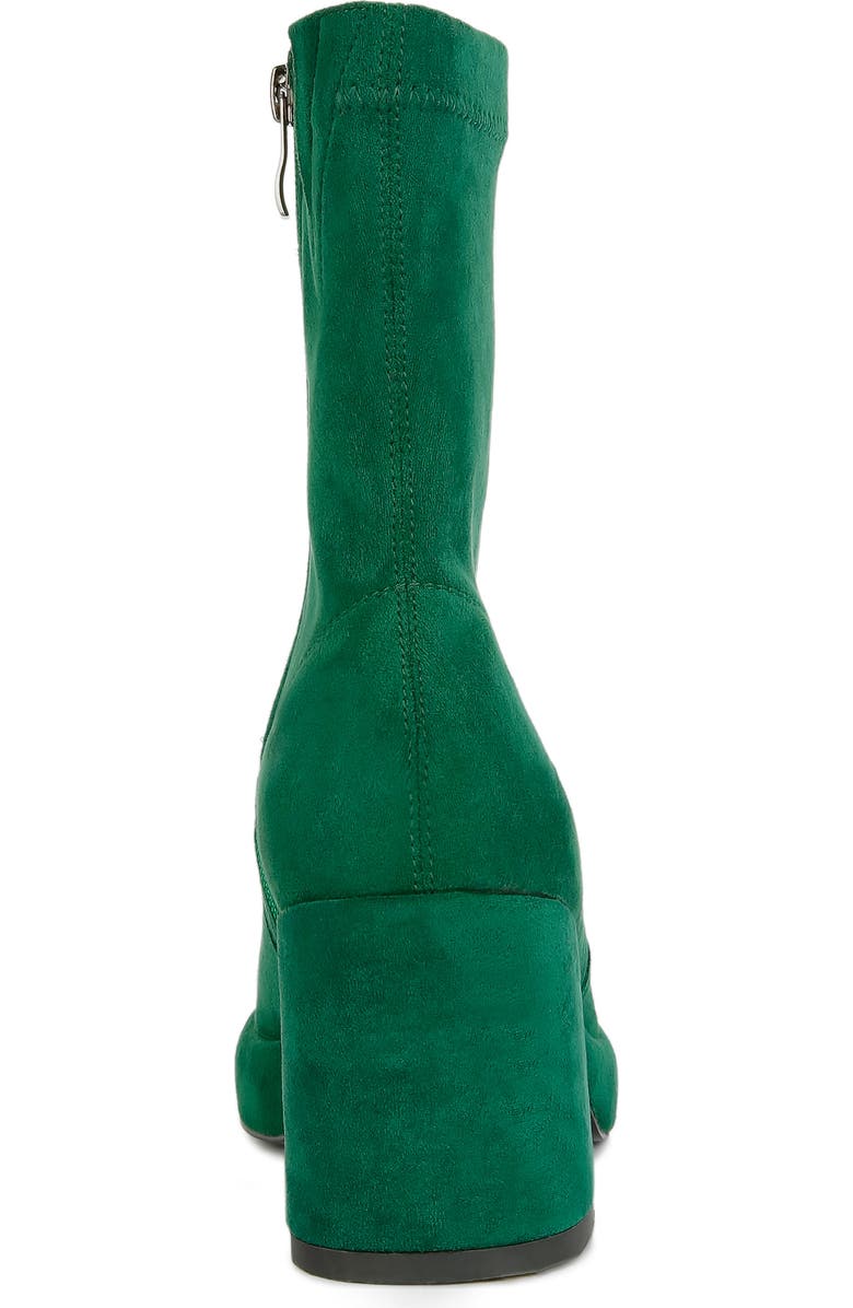 Rag & Co Two Cubes Bootie, Alternate, color, Dark Green