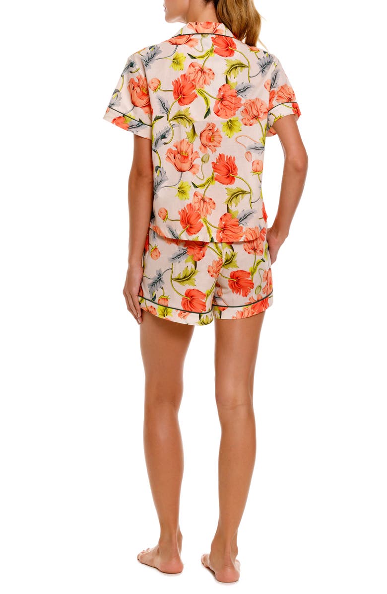 The Lazy Poet Nina Floral Cotton Short Pajamas, Alternate, color,