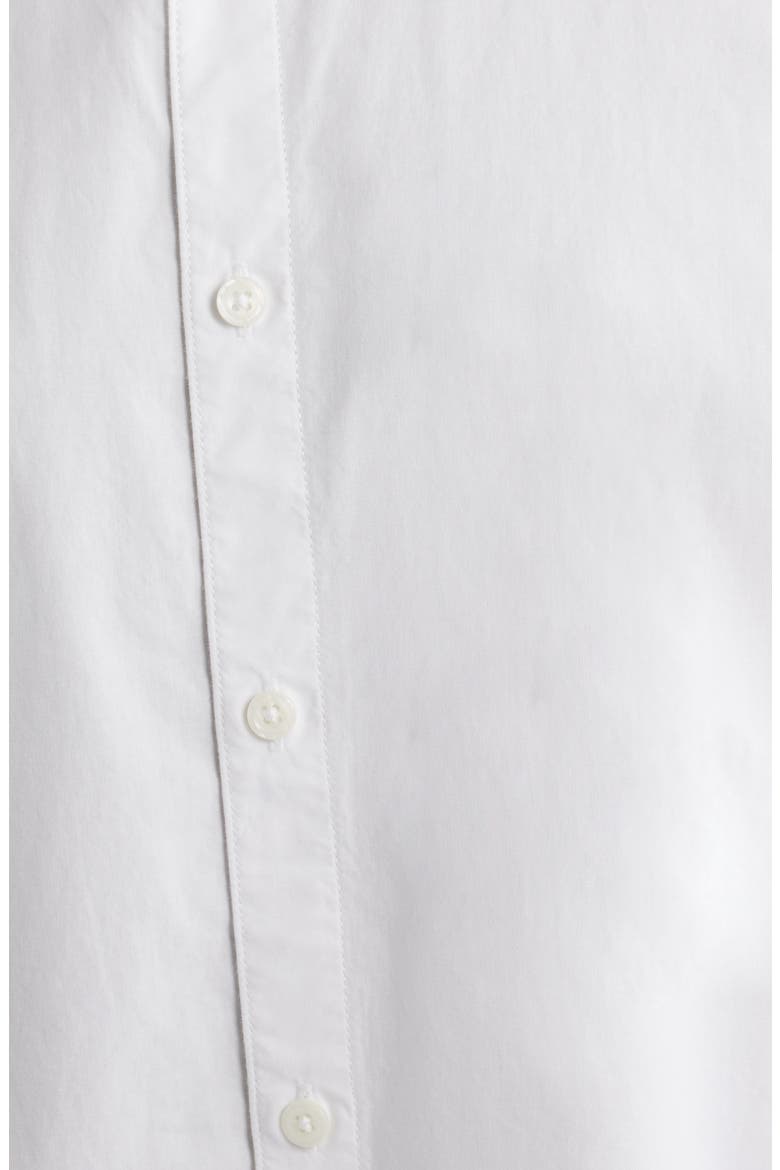 Oversize Cotton Button-Up Shirt, Alternate, color, WHITE