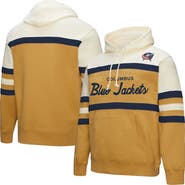 Mitchell & Ness Men's Mitchell & Ness Gold/Cream Columbus Blue Jackets Head Coach Pullover Hoodie