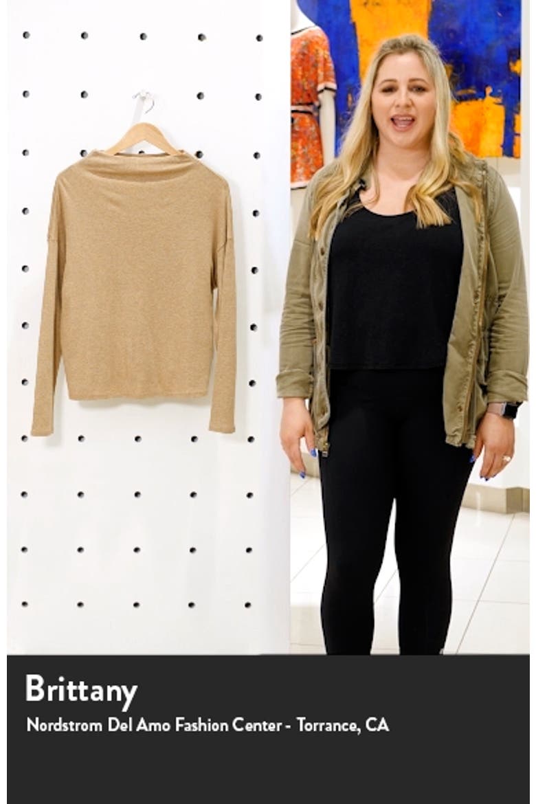 Funnel Neck Drop Shoulder Sweater video