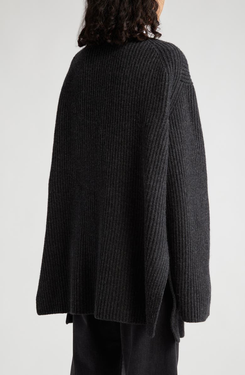 TOTEME Oversize Lambswool Rib Cardigan, Alternate, color, 