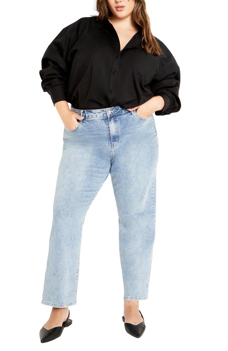 City Chic Kenia Button-Up Shirt, Alternate, color, 