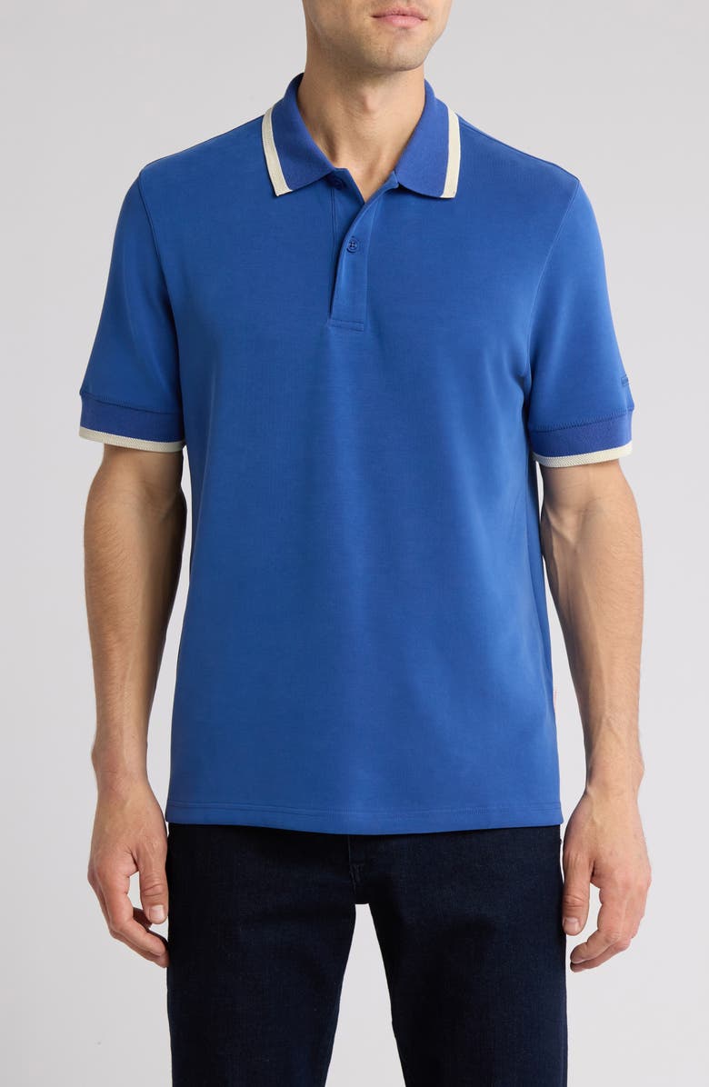 Sealskinz Hethersett Tipped Polo, Main, color, Blue