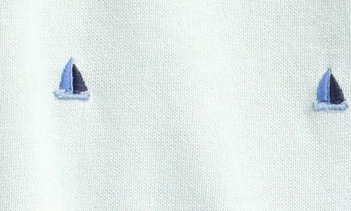 Nordstrom Embroidered Crewneck Sweater & Terry Cloth Joggers Set