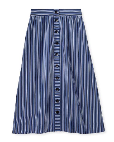 Ella Stripe Midi Skirt