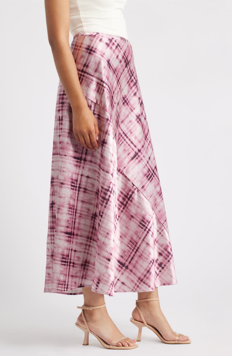 CITY BLUES Savoy Print Bias Cut Maxi Skirt, Alternate, color, Rose