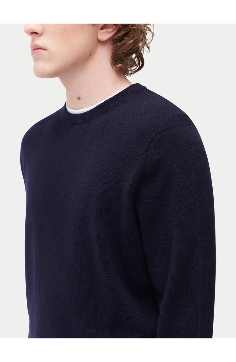 GOBI Mongolian Cashmere Essential Crewneck Cashmere Sweater, Alternate, color, Peacoat