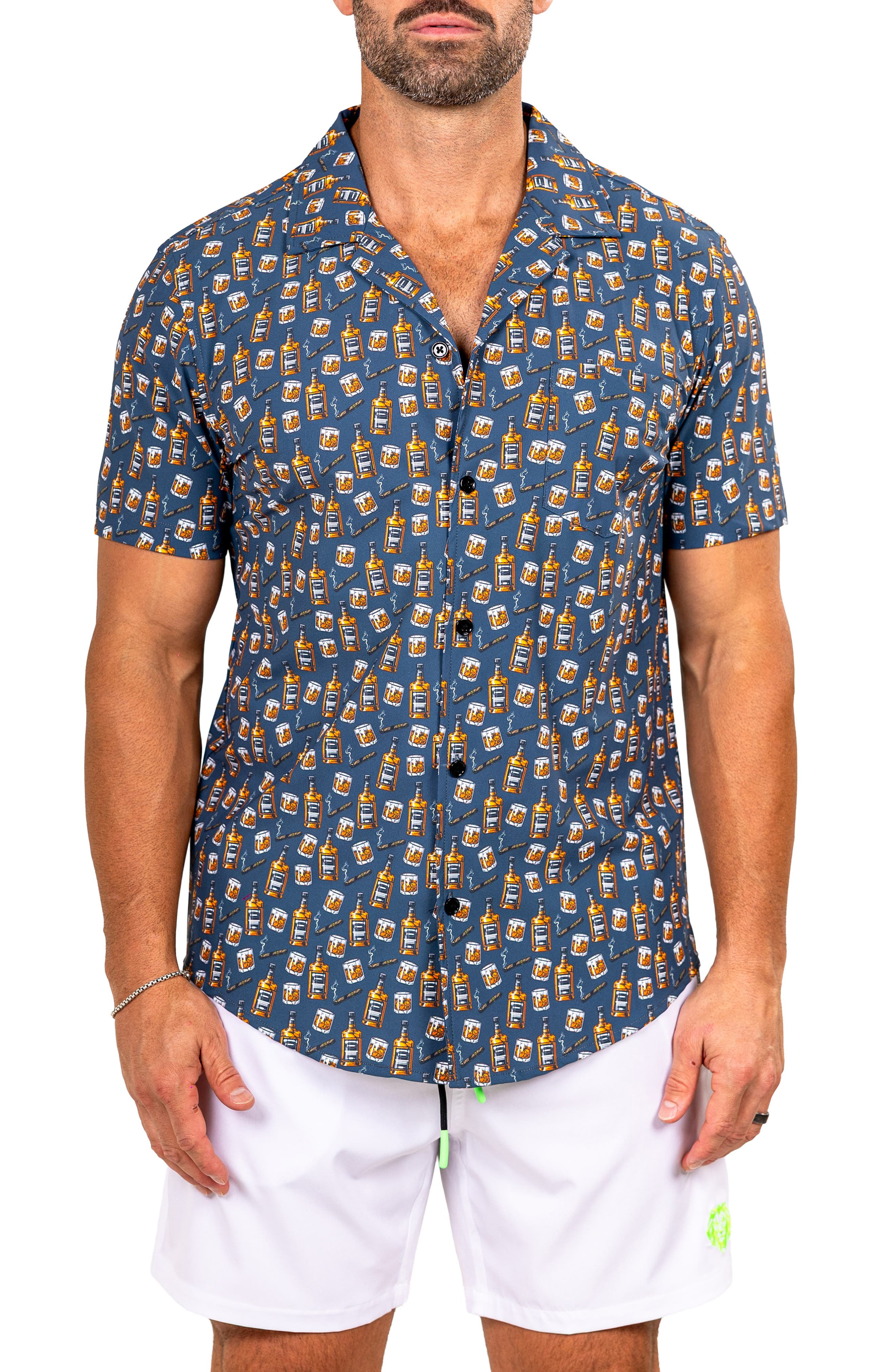 Marthy Black Camp Shirt