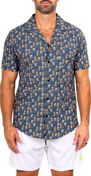Maceoo Marthy Black Camp Shirt