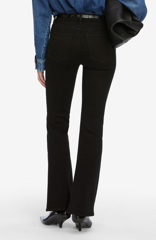 Frame The Icon Flare Leg Jeans In Black