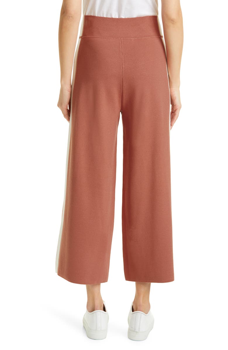 Veronica Beard Roland Side Stripe Wide Leg Pants, Alternate, color,