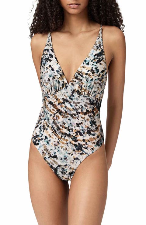 Saph V-Neck One-Piece Swimsuit