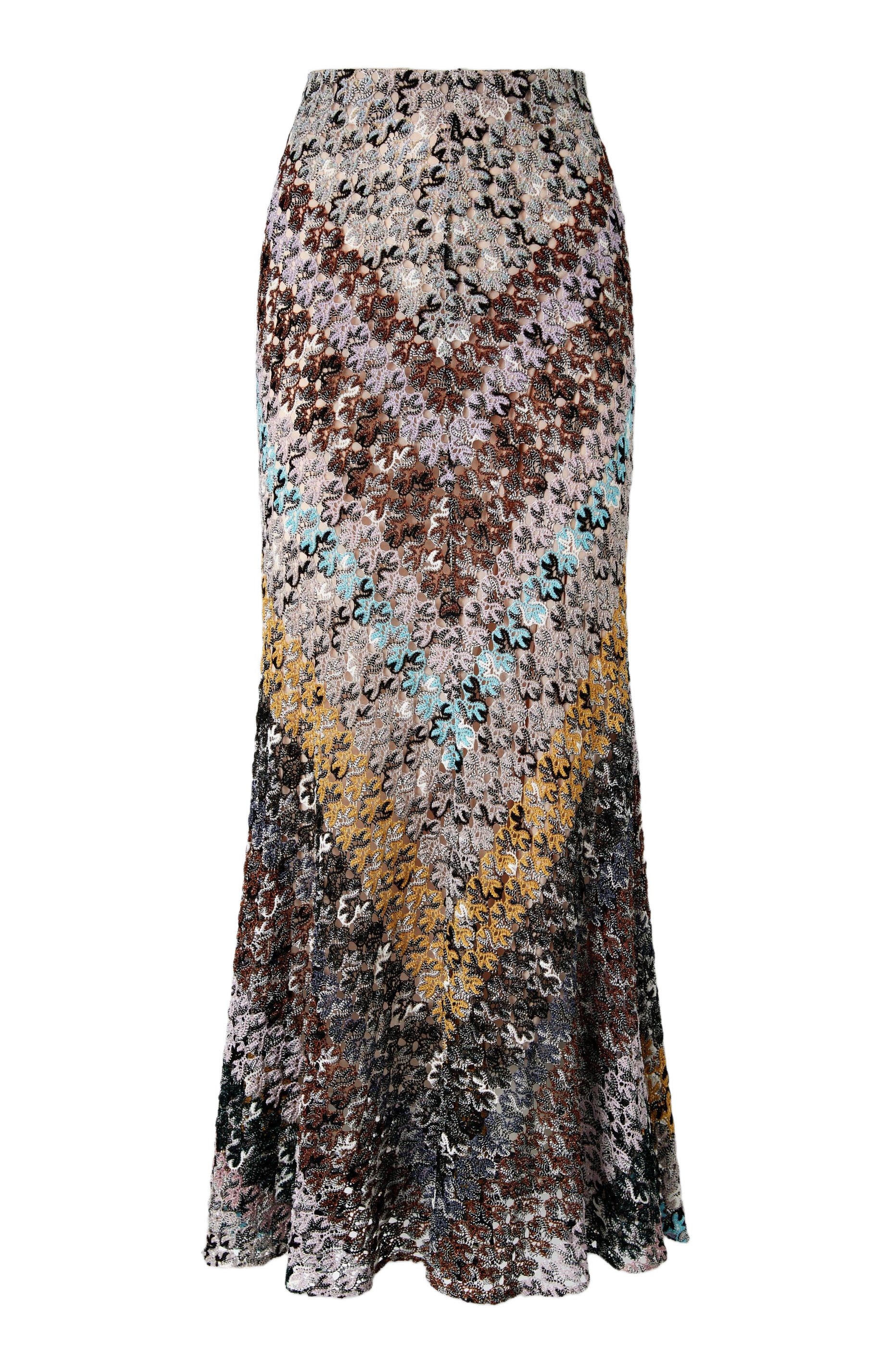 Flared Long Skirt In Lace - image 2