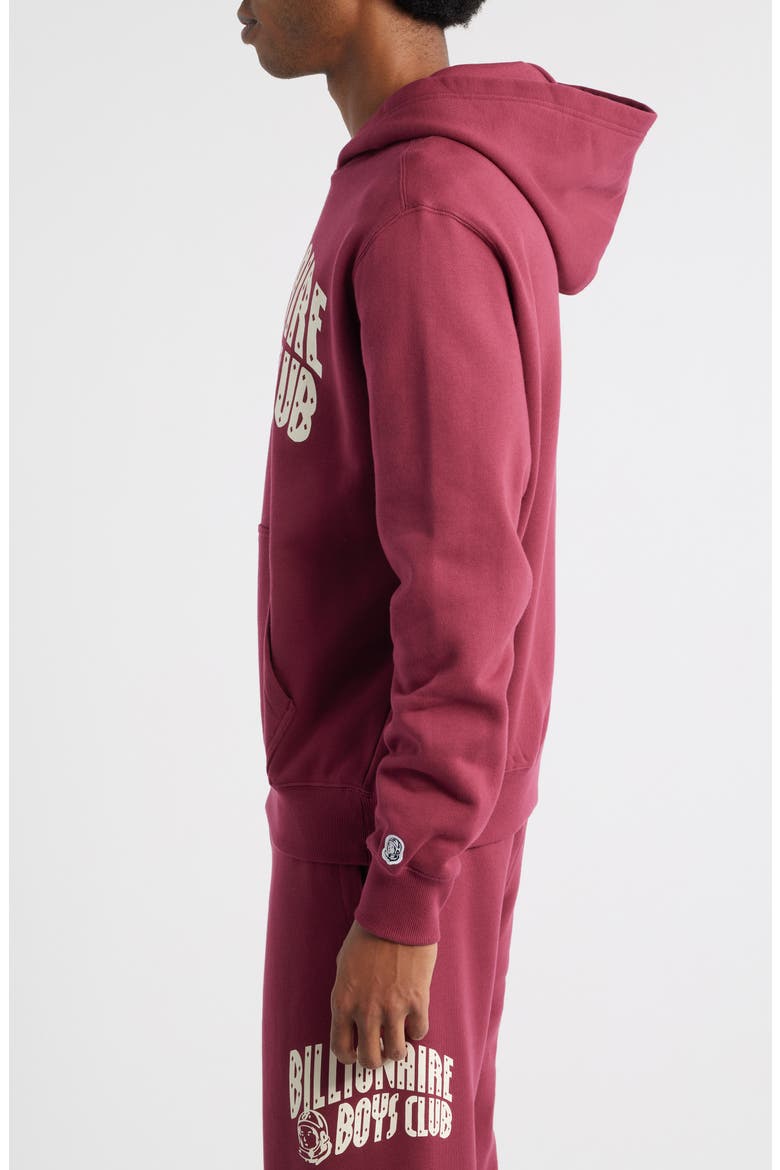 Curve Cotton Graphic Hoodie, Alternate, color, RHODODENDRON