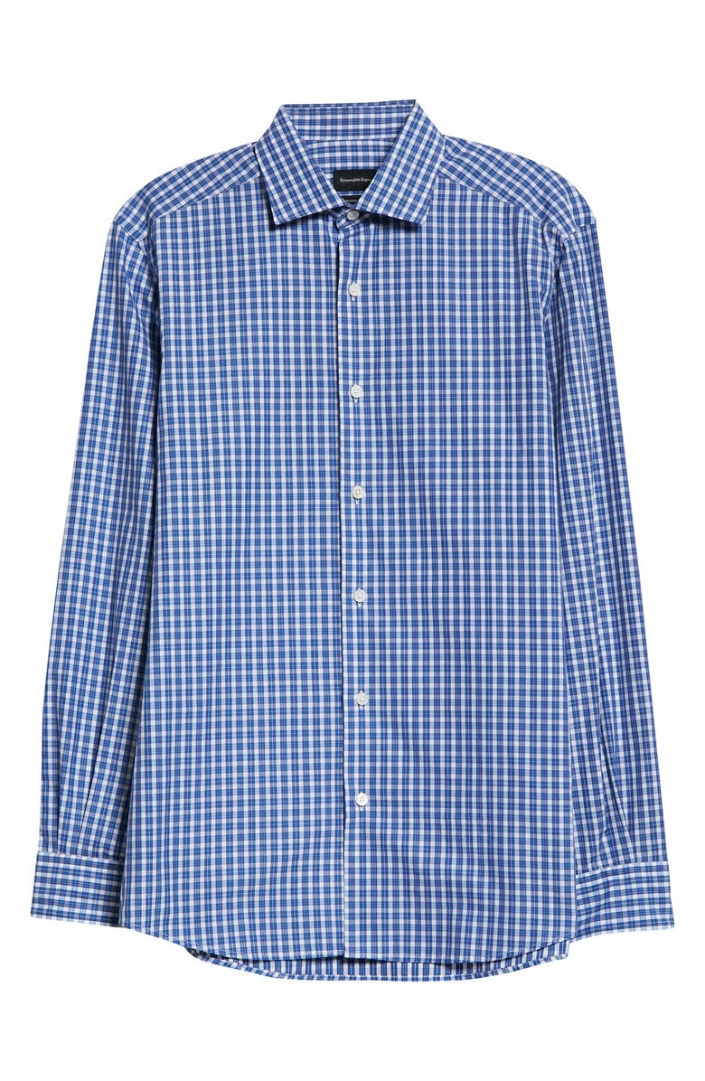ZEGNA Centoquaranta Twill Button-Up Shirt, Alternate, color, 