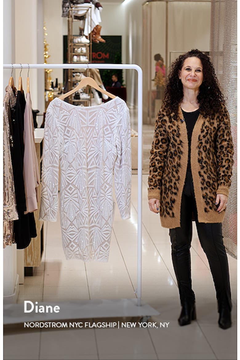 Lola Sequin Long Sleeve Body-Con Minidress video