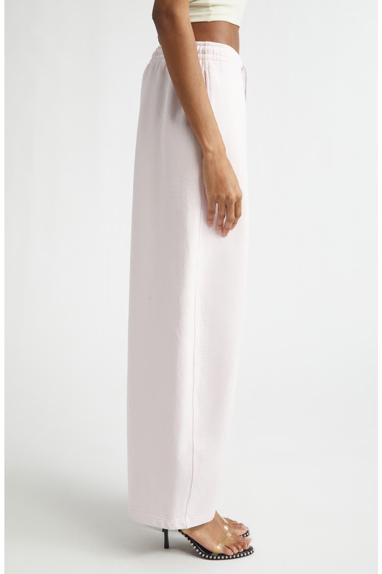 Wide Leg Sweatpants with Rhinestone Drawstring, Alternate, color, LIGHT PINK