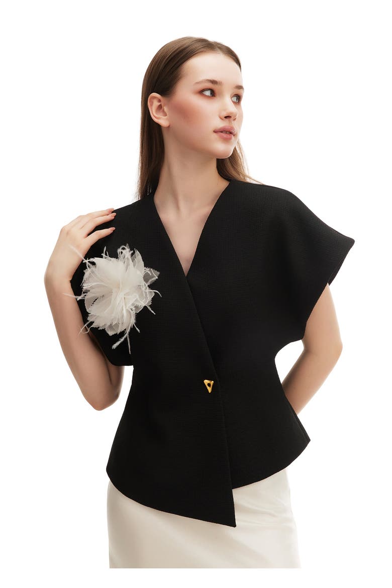 Bloom Silk Flower Pin, Alternate, color, Beige