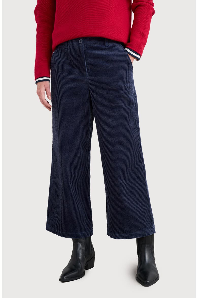 Asphodel Crop Wide Leg Corduroy Pants, Main, color, MARITIME