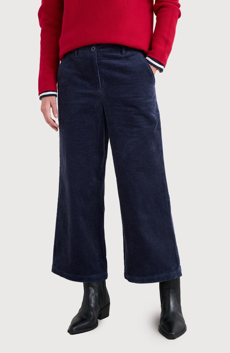 Seasalt Cornwall Asphodel Crop Wide Leg Corduroy Pants, Main, color,