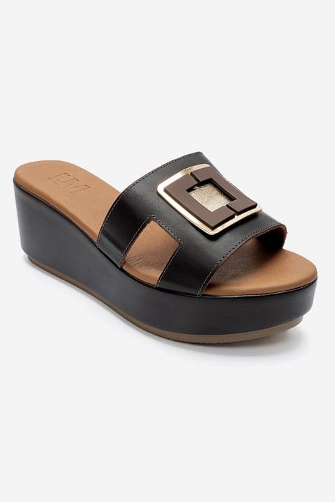 Hiola Leather Platform Sandal