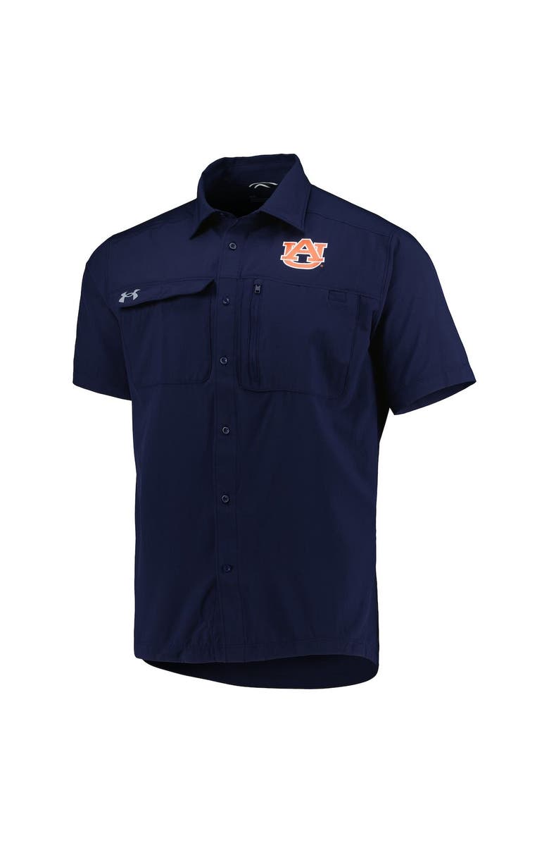 Under Armour Men's Under Armour Navy Auburn Tigers Motivate Button-Up Shirt, Alternate, color, 