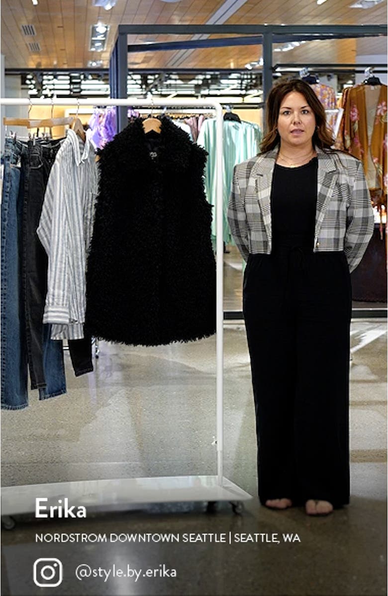 Tammie Faux Fur Long Vest, sales video thumbnail