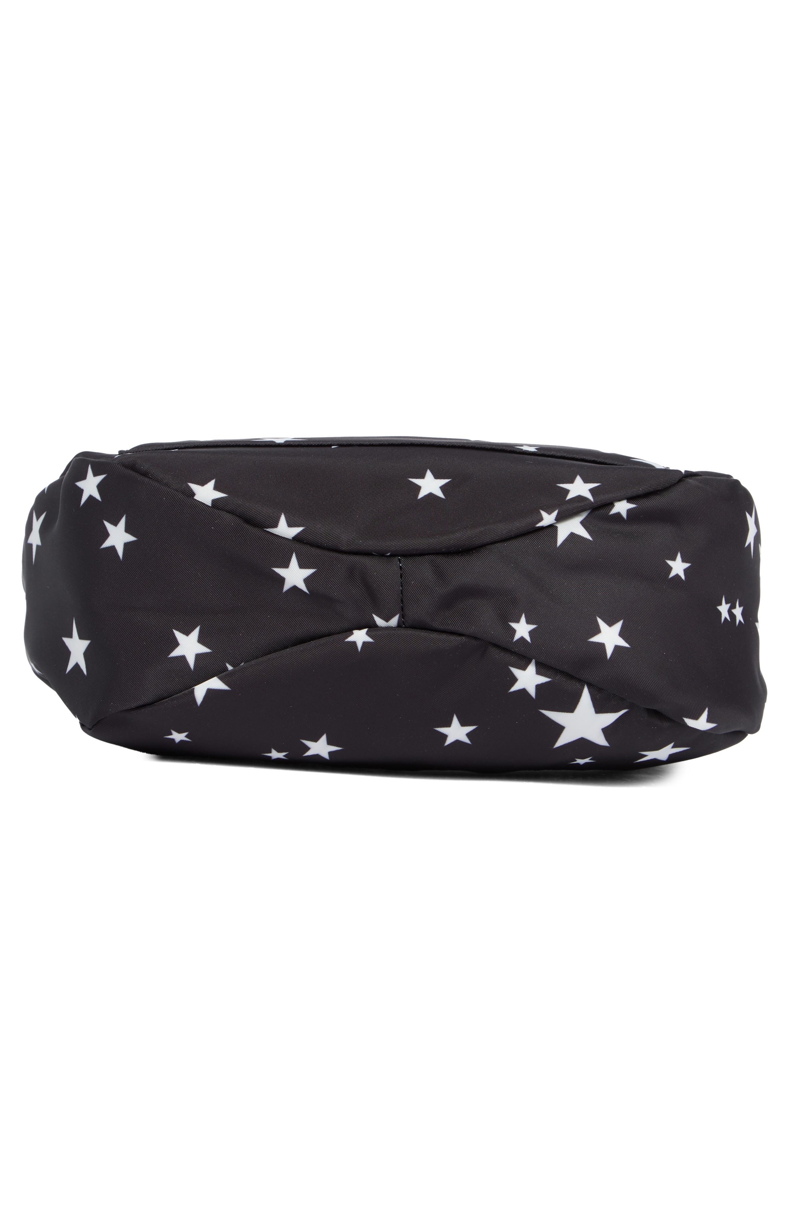 Marc Jacobs Star Print Preppy Nylon Mini Messenger Bag, Alternate, color, Black Multi