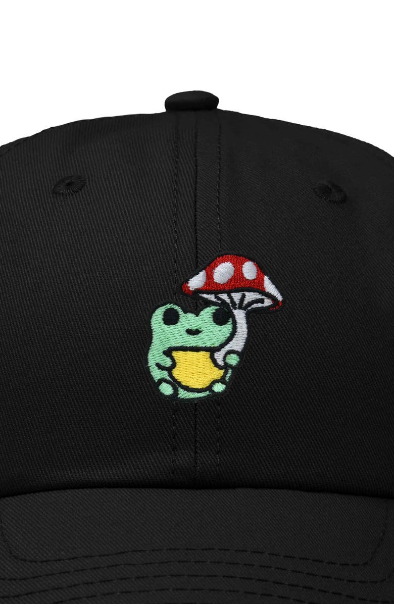 Dalix Mushroom Frog Embroidered Hat, Alternate, color, 