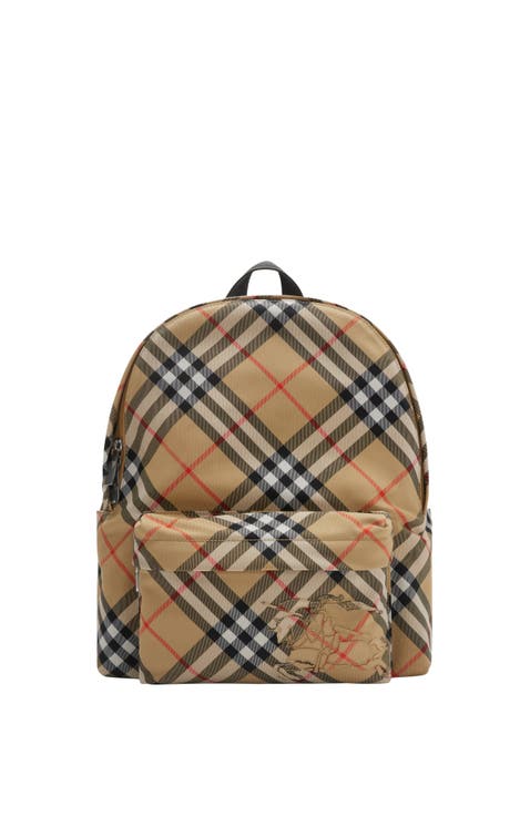 Small Check Backpack