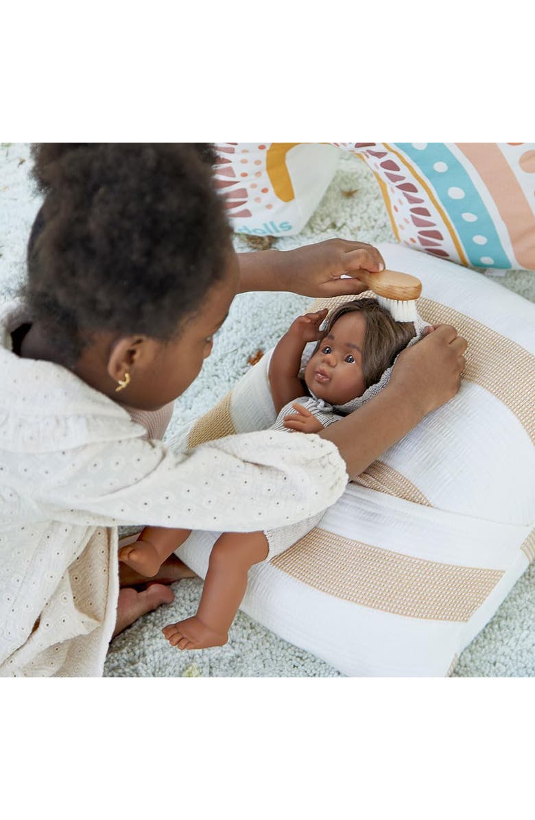 Miniland Wooden Beauty Set Doll Accessory Play Set, Alternate, color, Beige Multi