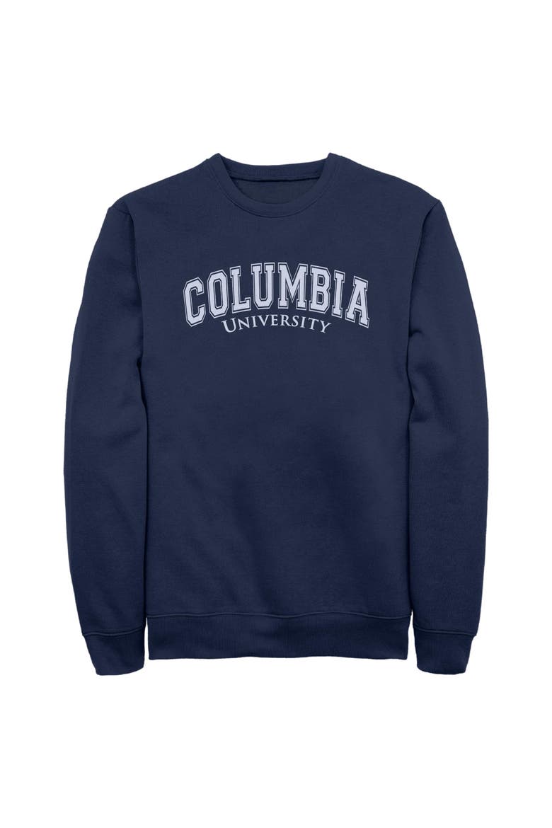 Men's Classic Collegiate Logo Long Sleeve Crewneck Sweatshirt, Main, color, Navy Blue