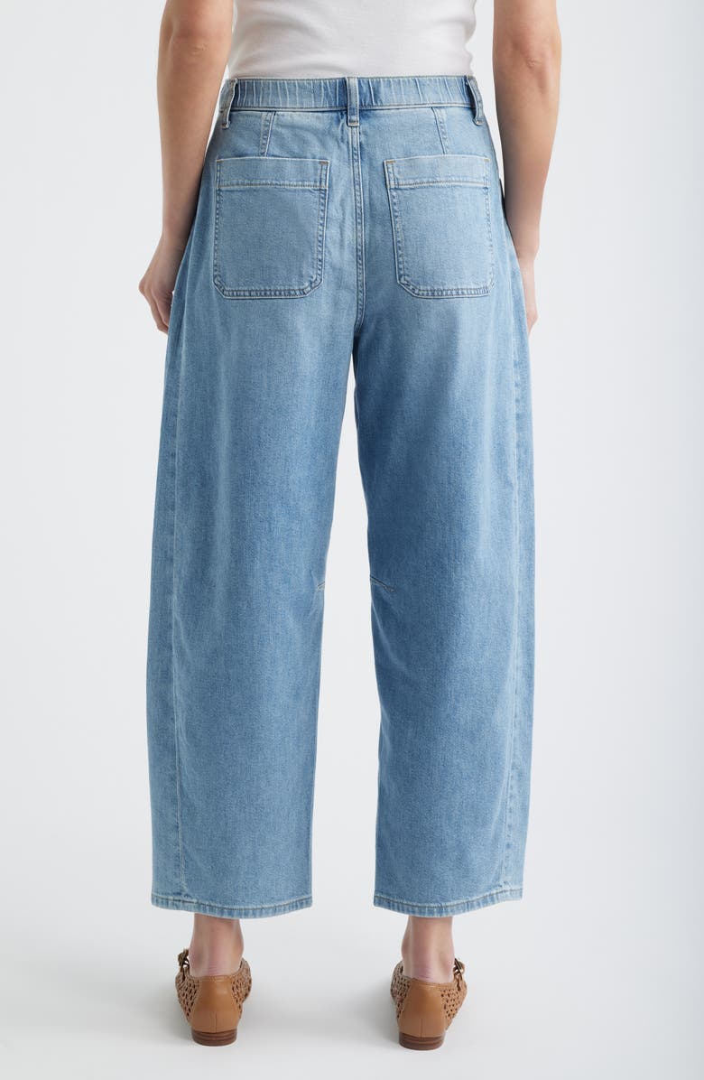 SPANX<sup>®</sup> Lightweight High Waist Barrel Leg Jeans, Alternate, color,